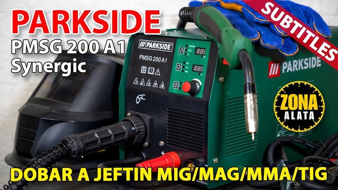 NEW multi synergic MIG/MAG welder 3 in 1 Parkside PMSG 200 A2. MMA/TIG.  Shi? or hit? - YouTube
