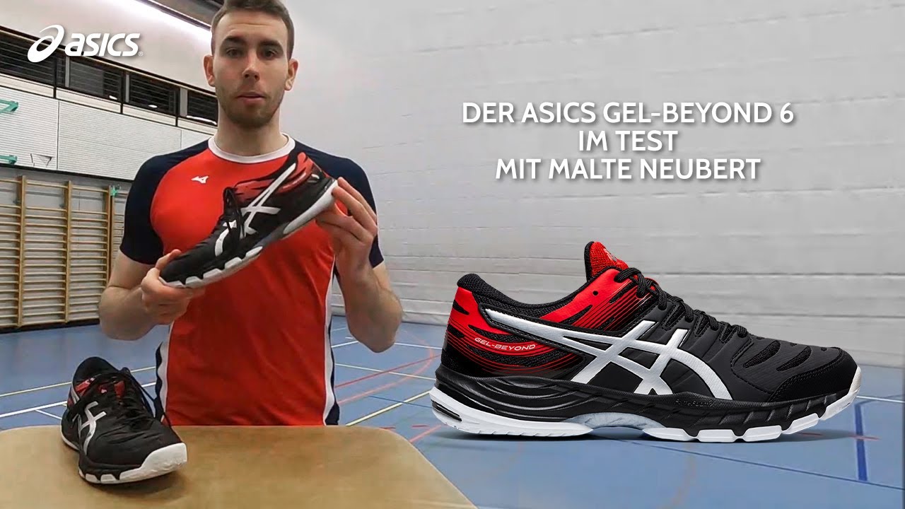 Asics Gel-Beyond 6 volleyball shoe in test - With Malte Neubert - YouTube