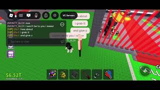 Player Named Infinity Blox Trys To Scam Me For A Rainbow Carpet. Dont Trust Him