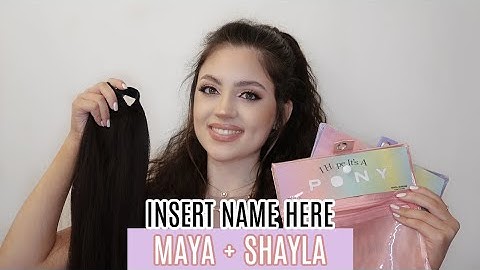 INSERT NAME HERE INH HAIR REVIEW + TUTORIAL | MIYA & SHAYLA PONY