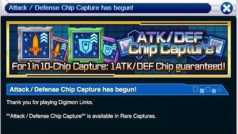 Digimon links Chip capture 10x