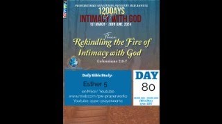 80 of 120 days of Intimacy with God