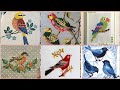 Top Stylish Cross Stitch Sparrow Birds Designs