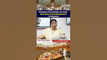 Parliment Allindia Speakers Meeting Amithsha Centralminister India Shorts Newsupdate Upsc 