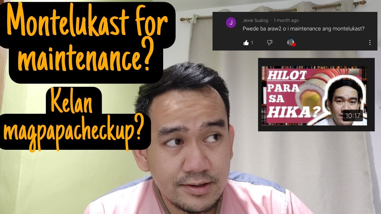 Pwede ba gawing #Maintenance na gamot ang #Montelukast? | Asthma Tips | Nurse JP