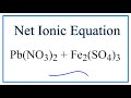 Net Ionic Equations and Spectator Ions