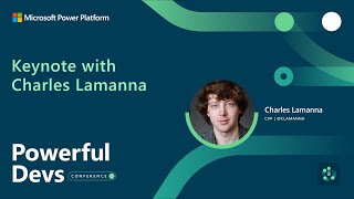 Famous Powerful Dev Conference Keynote Profile