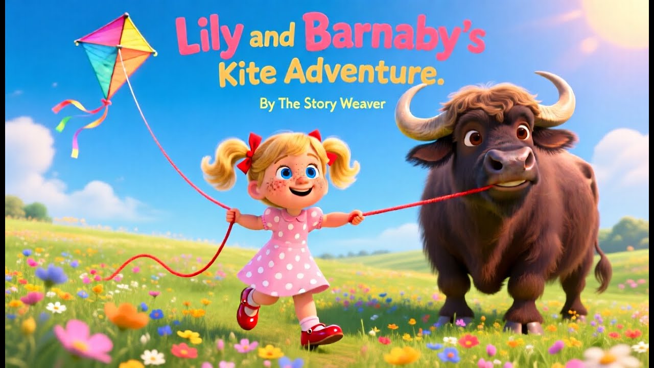 Lily & Barnaby’s Kite Adventure 🪁: Animated Bedtime Story About Cooperation & Letting Go!
