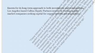 Caltius Equity Partners Makes Investment in Vision Internet; David Nachman Named New CEO