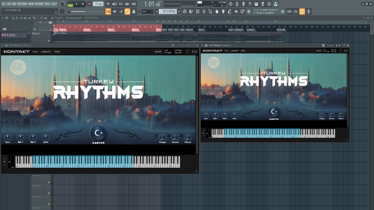 Turkish Rhythms 2 | Kontakt Library Turkish 2026 | Midi Files (درام كيت + ميدي ) ايقاعات تركي