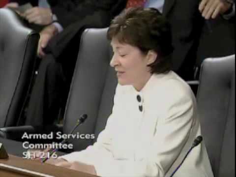 Senator Collins questions McChrystal and Eikenberr...