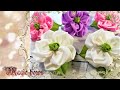 Cute summer flowers from ribbons/Милые летние цветочки из репсовых лент.🌺🌺🌺