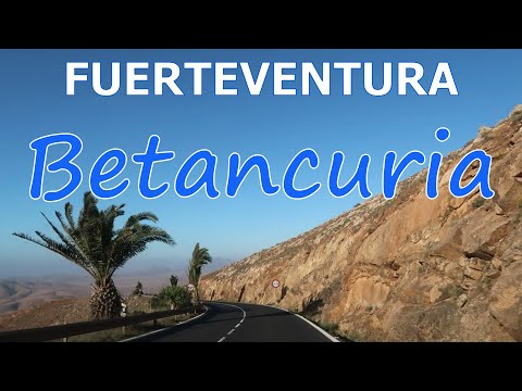 The way to Betancuria - Fuerteventura. Discover the Canary Island.