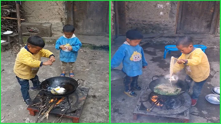 Rural Life smart boy cooking food 조리  クック That make you miss your childhood memory - DayDayNews
