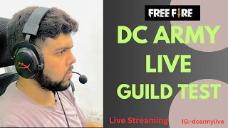 DC ARMY LIVE GUILD TEST 1VS2 AND PLAYING WITH SUBSCRIBERS #dcarmylive #classyff #tondegamer #tgrnrz