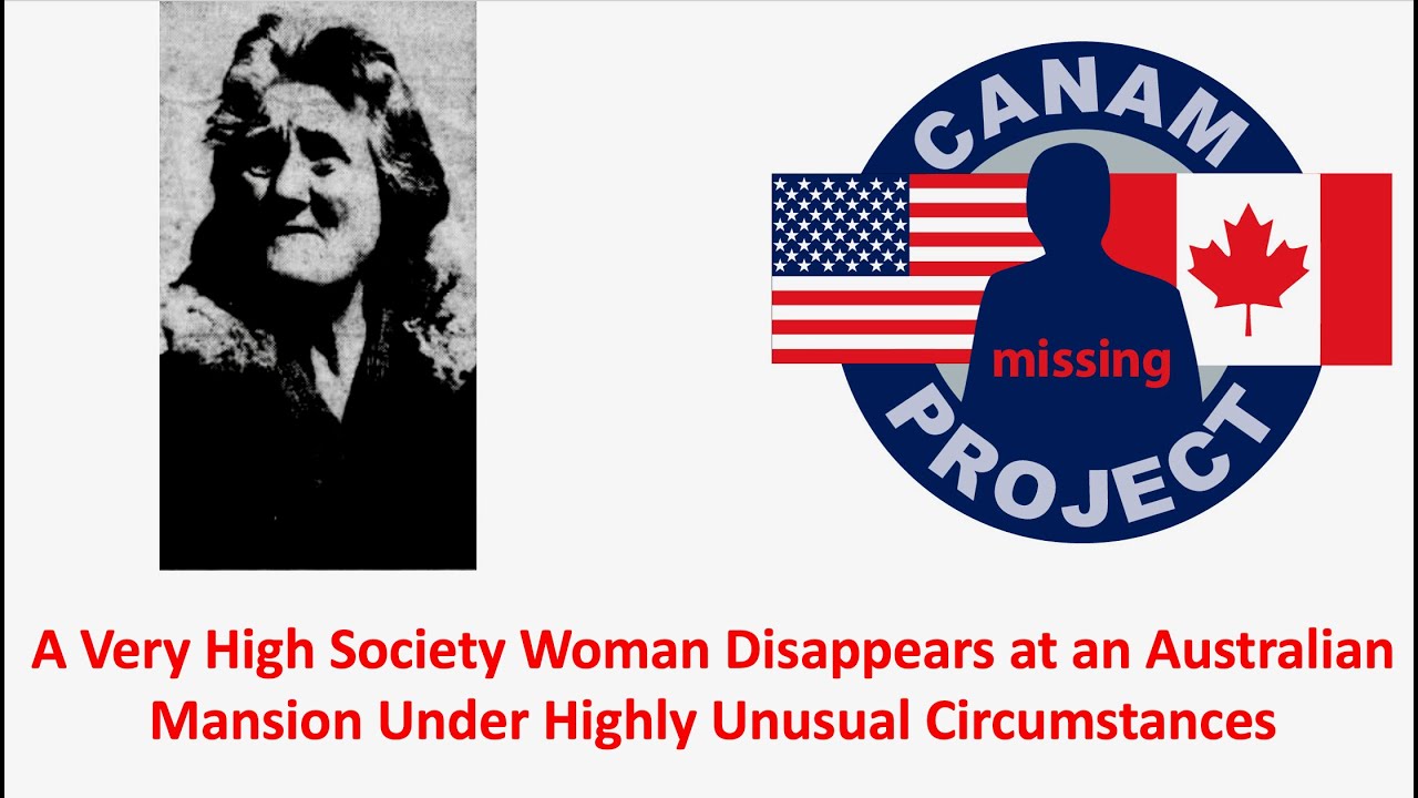 Missing 411 David Paulides Presents An Australian High Society Lady Vanishes into A Swamp