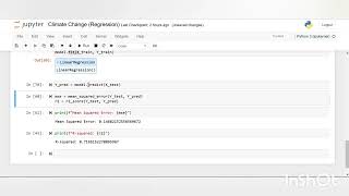 Linear Regression for Climate Change Impact Analysis.