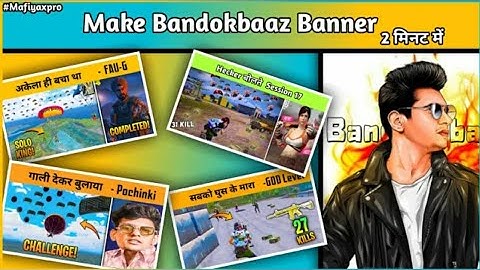 how to make gaming thumbnail on Android like bandookbaaz gaming