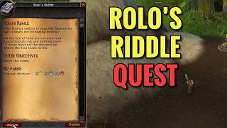 Rolo's Riddle Quest (WoW MOP)