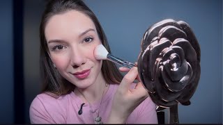 ASMR: Doing my makeup and talking in a soft voice 💄 Video to help me sleep soundly screenshot 1