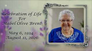 Mable Olive Brent Funeral August 14 2026