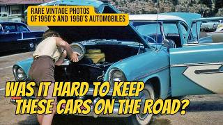 How hard was it to keep old cars on the road? Rare photos of vintage cars from the 1950s & 1960s