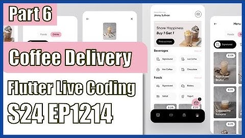 [Flutter] Flutter Live Coding EP1214 (Coffee Delivery App Part 6)