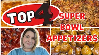 *TOP 4* SUPER BOWL APPETIZERS | OUICK & EASY Game Day Food | What’s for Dinner image