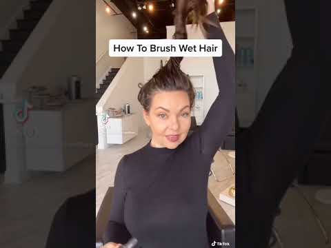 How to detangle or brush wet hair brushhair