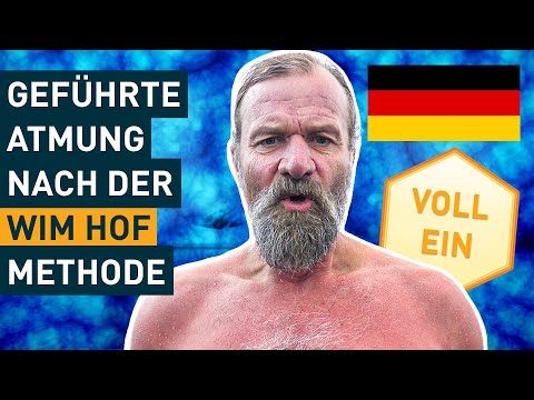 German Guided Wim Hof Method Breathing Exercise | (3 Rounds Slow Pace)