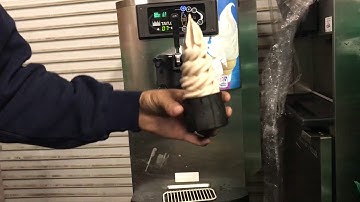 Taylor c709 single phase 220 air cooled soft serve frozen yogurt machine mix test(www.slicesconcess