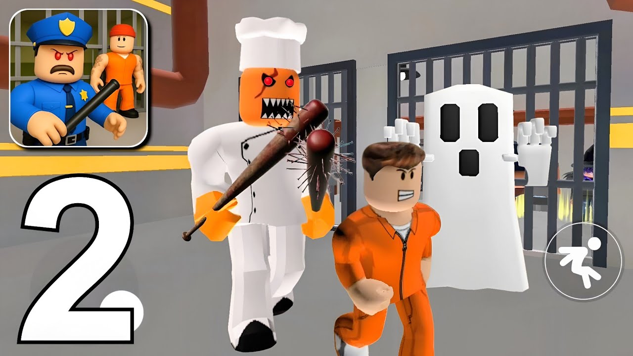 Obby Jail Escape - Evil Papa Pizzeria Prison Escape Gameplay Walkthrough Part 2 (Android, iOS)