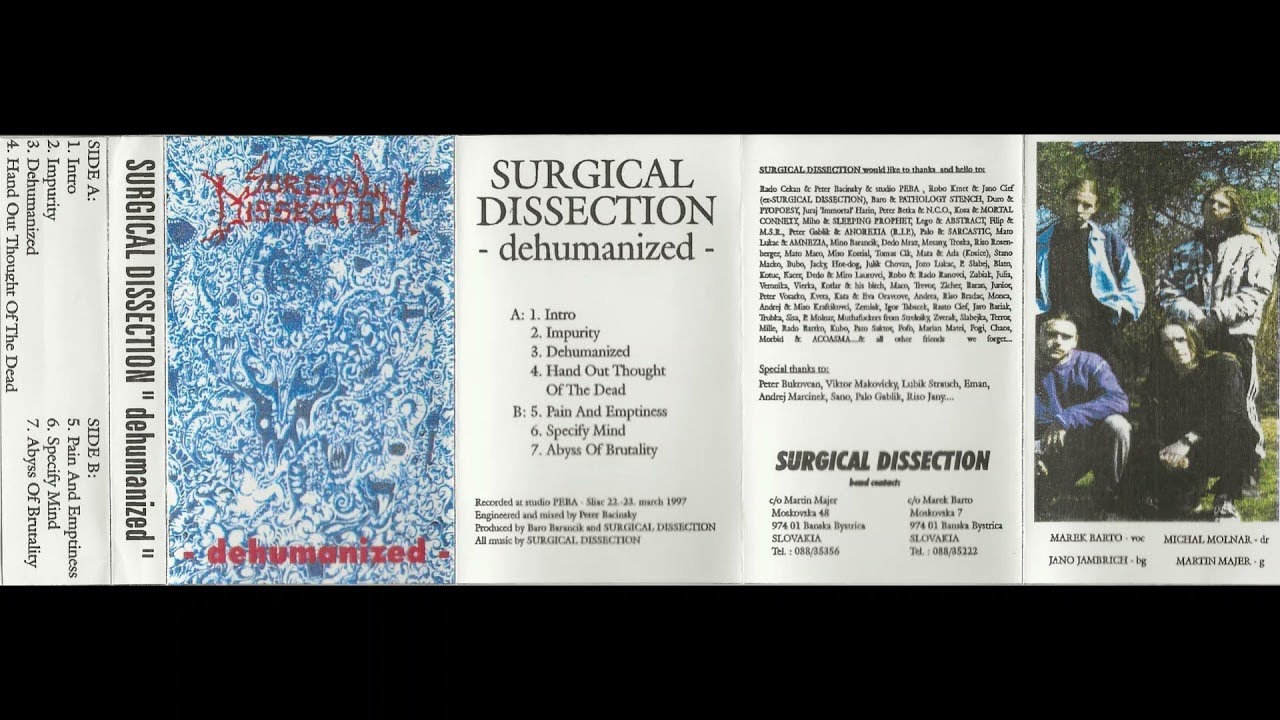 SURGICAL DISSECTION (SLOVAKIA) Dehumanized Demo 1997 [FULL DEMO] - YouTube