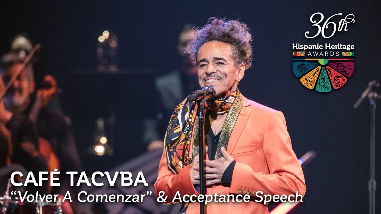 Rock icons Café Tacvba perform “Volver A Comenzar” & accept the Hispanic Heritage Arts Award