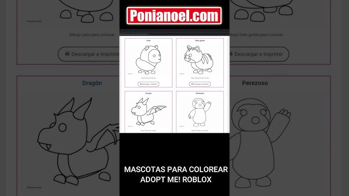 Dibujos Para Colorear De Mascotas De Adopt Me 2021 Los Mejores Dibujos Para Pintar Adopt Me Youtube - dibujos de adopt me roblox para colorear