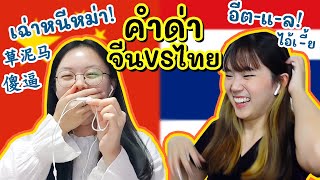 คำด่าจีน VS ไทย !!! 跟 PetchZ 和雅婷一起学Cū话 汉语 VS 泰语 ！ | PetchZ