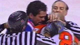 January 12, 2002 Flyers beat Rangers 4-2 in Eric Lindros' return to Philadelphia