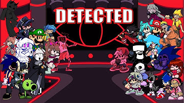 Detected but Every Turn a Different Character Sings 🎶 (FNF Detected but Everyone Sings It)