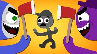 Zombey und GLP haben Spaß mit Äxten.