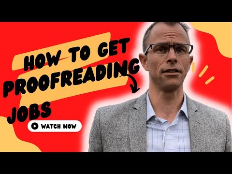 How To Get Proofreading Jobs