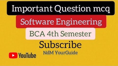 bca 4th semester  Software Engineering MCQs #maashakumbhariuniversity #paper2023