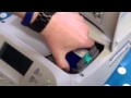 How to install a cartridge on a pitney bowes dm100 franking machine