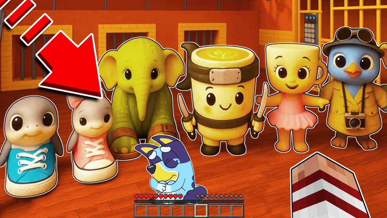 ESCAPAMOS DE LA PRISIÓN DE LOS BABY ITALIAN BRAINROT CON BLUEY