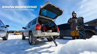 SNOWBOARD WYOMING - I Snowboard on my days off as a Seasonal Worker in the Winter