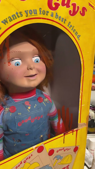 Chucky doll OPEN AT YOUR OWN RISK #chucky #childsplay2 #halloween #trickortreatstudios #chuckydoll