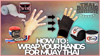 How to Wrap Your Hands for Muay Thai Boxing | WEST LOS ANGELES MUAY THAI