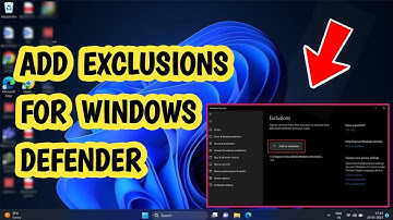 How to Add Exclusions For Windows Defender in Windows 11/10 (EASY)