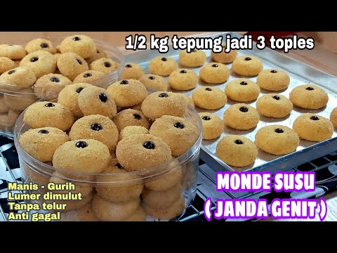 Resep kue janda genit ala monde butter cookies || ide jualan kue lebaran