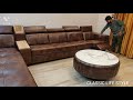 Customized Leather Sofa With Motorized Recliner