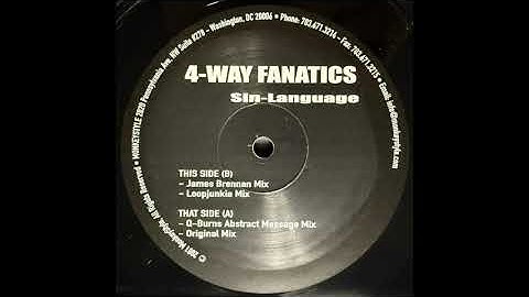 4 Way Fanatics - B2 Sin Language (Loopjunkie Mix) (Monkeystyle – MS 4W12001)